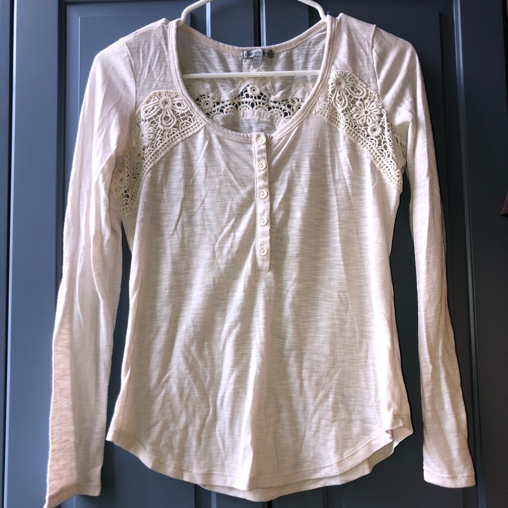 Lace Beige Shirt